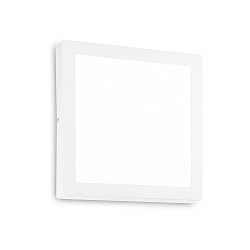 Plafondarmatuur UNIVERSAL D40 ON-OFF hoekig IP20, wit 