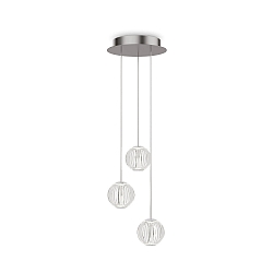 Pendelarmatuur DIAMOND  3-vlams IP20, chroom 