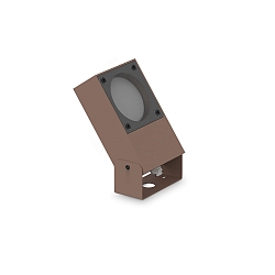 Vloerarmatuur SIRIO kantelbaar GX53 IP65, koffie bruin 