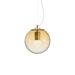 Pendelarmatuur MAPA CLEAR SP1 �20cm 1-vlams E27 IP20, amber 