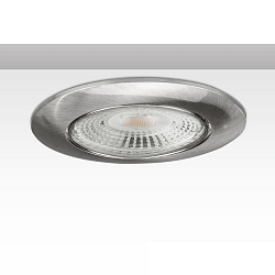 recessed mounting frame ION, IP20, round, � 8.1cm, incl. GU5.3 socket, 20� swivelling, aluminium