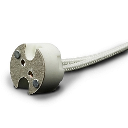 GU5,3 fitting ge�soleerd, wit
