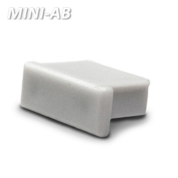 Accessory for profile MINI-AB10 - endcap, silver, closed