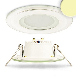 Downlight IP44, gesatineerd, wit 