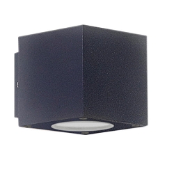 Outdoor LED wall luminaire Up&Down, severally focusable, 2x3W CREE, IP54, 3000K 290lm 15�-90�, aluminium