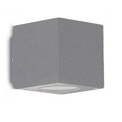 Outdoor LED wall luminaire Up&Down, severally focusable, 2x3W CREE, IP54, 3000K 290lm 15�-90�, aluminium, silver