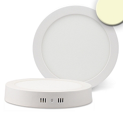 LED ceiling luminaire, IP20, round, � 22cm, incl. transformer, 18W 3000K 1250lm 120�, white / diffuse
