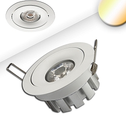 Recessed LED spot SUNSET, 15W 2200-3100K 1000lm 45�, CRI >95, dim-to-warm, swivelling, white