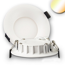 Downlight plat IP20, wit dimbaar