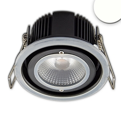Recessed outdoor LED spot Sys-68, IP65, fixed optics, CRi >95, TRIAC dimmable, 10W 4000K 875lm 60�