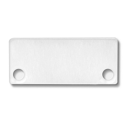 Accessory for SURF24 / DIVE24 FLAT with COVER10 - aluminium endcap EC43 (2 pc.), incl. screws