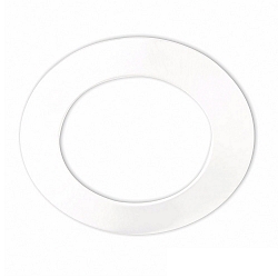 Afdekking rond, wit