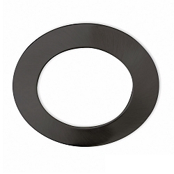 Afdekking rond, zwart