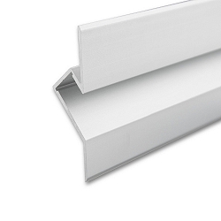 Recessed LED mount profile BACKLIGHT 3, indirect lightbeam, asymmetric, angular, no cover needed, 200cm