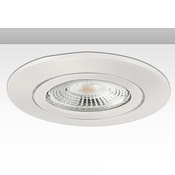 Inbouwframe rond, draaibaar, wit