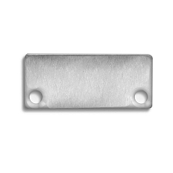 Eindkap IL-ALU20, aluminium ge�loxeerd
