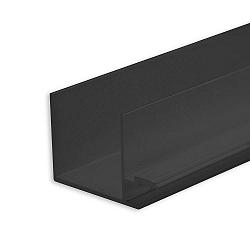 Droogbouwprofiel SCHATTENFUGE 8, zwart, geanodiseerd
