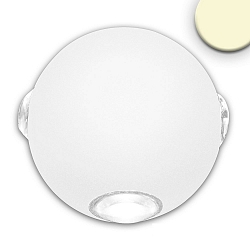 Outdoor LED wall luminaire Up&Down 4*1W CREE, with focus lenses, 4-seitig, IP54, 4W 32000K 350m, aluminium, sand white