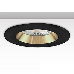 Inbouwframe rond, stijf, goud, zwart