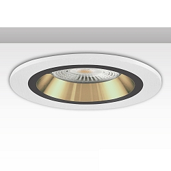 Inbouwframe rond, stijf, goud, zwart, wit