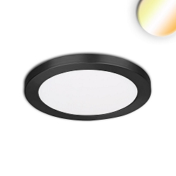 Opbouw-/inbouwarmatuur Slim Flex IP44, zwart 