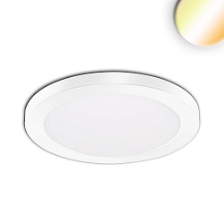 Opbouw-/inbouwarmatuur Slim Flex IP44, wit 