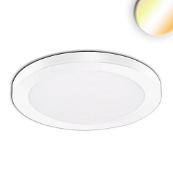 Opbouw-/inbouwarmatuur Slim Flex IP44, wit 