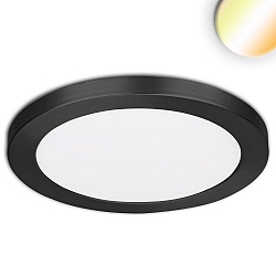 Opbouw-/inbouwarmatuur Slim Flex IP44, zwart 