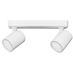Wand- en plafondarmatuur draaibaar GU10 IP20, wit mat dimbaar