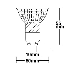 Reflectorlamp GU10 GU10 5W 420lm 4000K 45� CRI >92 