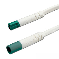 Verlengkabel, groen, wit