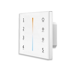 Sys-Pro dynamic white recessed touch remote + DMX output, 4 zones, 230V