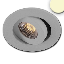 Inbouwarmatuur MiniAMP IP20, aluminium geborsteld dimbaar 3,6W 300lm 3000K 50� 50� CRI >91