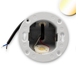 Recessed outdoor LED wall luminaire Sys-Wall68, IP44, 3W ColorSwitch 3000-6000K 140lm, incl. mounting box, without cover