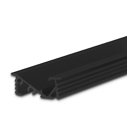 Opbouwprofiel FURNIT6 D, zwart