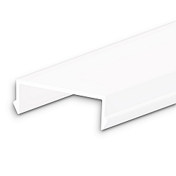 Accessory for profile HIDE SINGLE / DOUBLE / TRIANGLE / ASYNC / ANGLE / BOTTOM - cover COVER50, opal / satined, 200cm