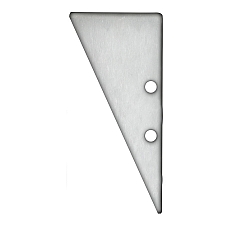 Accessory for profile HIDE TRIANGLE - aluminium endcap EC91 incl. screws, anodized aluminium