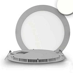 Downlight plat IP42, wit 