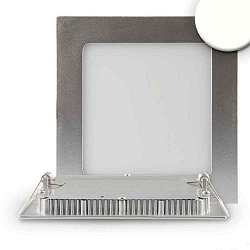 Downlight plat, dimbaar IP42, zilver dimbaar