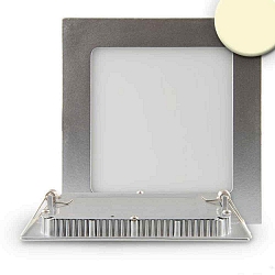 Downlight plat, dimbaar IP42, zilver dimbaar