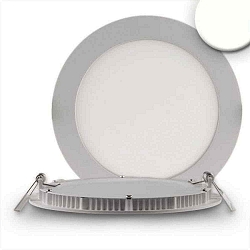 Downlight plat, dimbaar IP42, zilver dimbaar