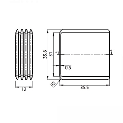 Dimmer UNIVERSAL PUSH, wit mat