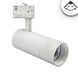 3-fase spot FOCUS ADJUST 24W draaibaar, roteerbaar, schakelbaar, focusseerbaar IP20