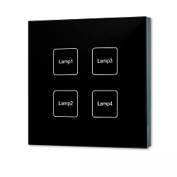 Dimmer DALI 4 MASTER DALI aanstuurbaar, zwart