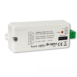DALI converter ZIGBEE -DALI DT6/DT8 / 0/1-10V adjustable, ZigBee controllable, white