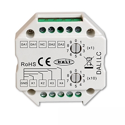 Dimmer DALI MASTER 4-ADDRESS / PUSH DALI aanstuurbaar, wit