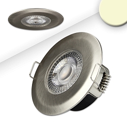 recessed luminaire PC68 IP44 BRUSHED rigid, dimmable IP44, brushed aluminium dimmable 5W 400lm 3000K >80� >80� CRI >80