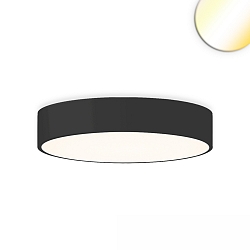wall and ceiling luminaire DN600 round, CCT Switch IP20, black dimmable