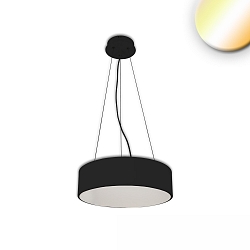 Pendelarmatuur DN600 down, rond IP20, zwart dimbaar