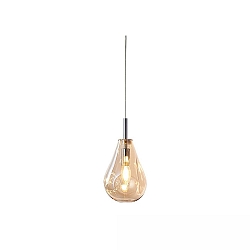 Pendelarmatuur INFINITY BLACK GLASS met open kabel, 2-polig E14 IP20, zwart dimbaar
